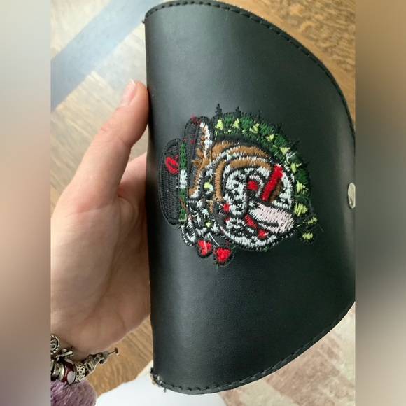 Y2K Early 2000’S ED HARDY Black Patch Tattoo Shield Sunglasses Case - Picture 5 of 16